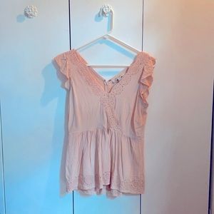 Loft peach blouse - size Small